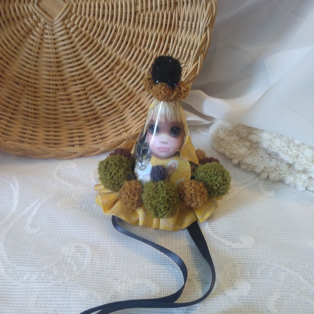 Yellow and Green Doll Headband